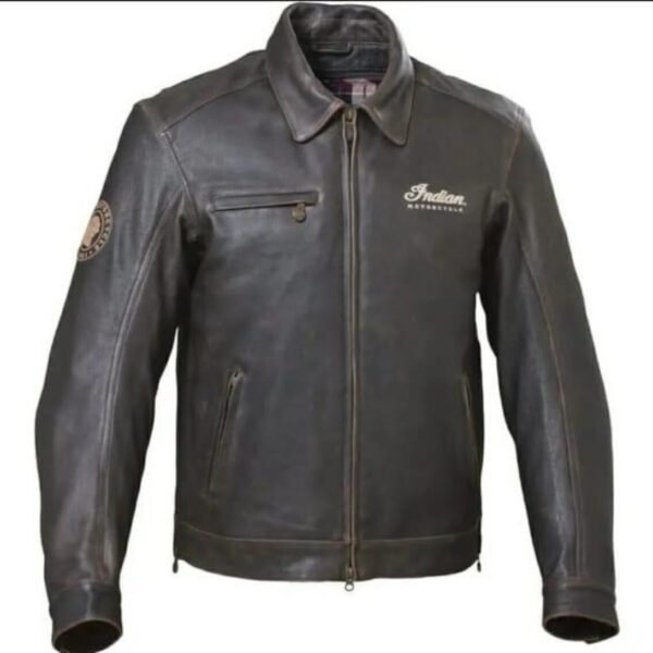 INDIAN MOTORCYCLE LEATHER JACKET IN BLACK