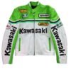 KAWASAKI MOTORBIKE LEATHER JACKET