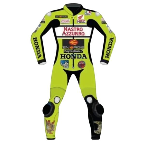 HONDA MOTORBIKE CUSTOM MADE LEATHER RACING SUIT