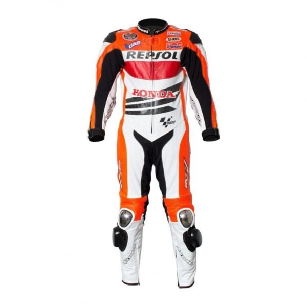 HONDA MARC MARQUEZ REPSOL BATTLEX MOTORCYCLE RACING LEATHER SUIT