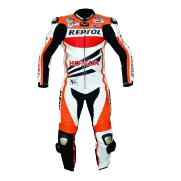 HONDA PERFORATED REPSOL MOTORCYCLE LEATHER SUIT