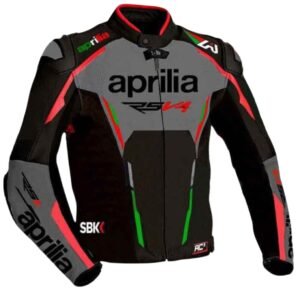 APRILIA MOTORCYCLE RACING LEATHER JACKET