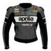 APRILIA MOTORCYCLE GRAY RACING LEATHER JACKET