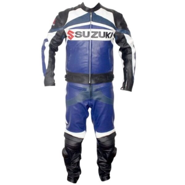 SUZUKI GSXR MOTORCYCLE LEATHER SUIT BSM