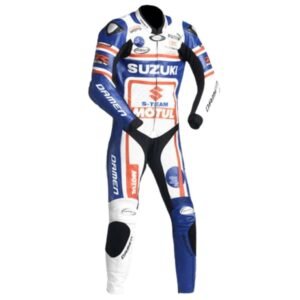 SUZUKI MOTORCYCLE BRANDED SPORT LEATHER SUIT