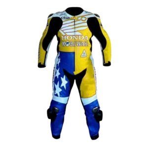 MOTOGP AMERICAN MORIWAKI MOTORCYCLE LEATHER SUIT