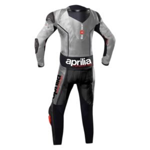 APRILIA RACING MAX ITALIA MOTORCYCLE LEATHER BIKER SUIT