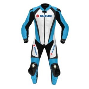 MOTOGP MEN'S SUZUKI MOTORCYCLE RACING LEATHER SUIT