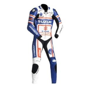 MOTOGP SUZUKI MOTORCYCLE BRANDED SPORT LEATHER SUIT