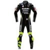 SUZUKI ECSTAR BLACK MOTOGP BIKE RACE LEATHER SUIT