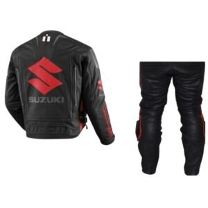 SUZUKI MOTORCYCLE SPORT LEATHER SUIT BSM