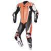 ALPINESTARS RACING ABSOLUTE V2 1 PC LEATHER MC LEATHER SUIT RED FLUO WHITE BLACK