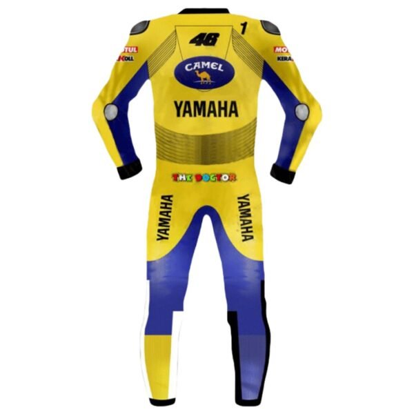 YAMAHA VALENTINO ROSSI CAMEL LEATHER SUIT