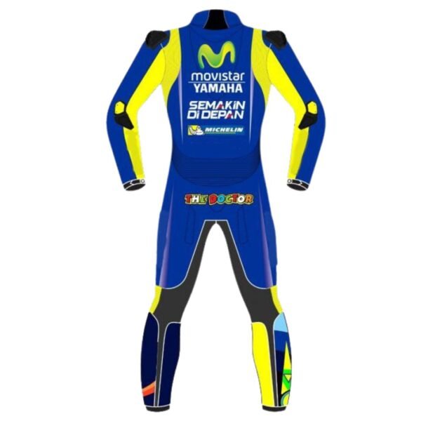 YAMAHA VALENTINO ROSSI MODEL LEATHER SUIT BLUE