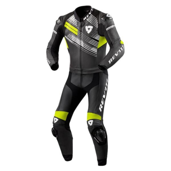 REVIT APEX COMBI MOTOGP SUIT IN BLACK NEON YELLOW