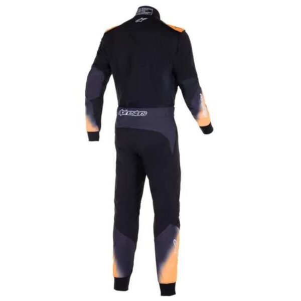 ALPINESTARS KMX 5 V2 KART SUIT IN BLACK, WHITE AND FLURO ORANGE