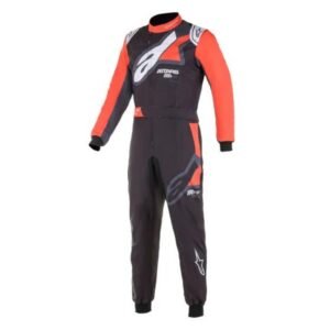 ALPINESTARS KMX 9 V2 S GRAPHIC KART SUIT IN BLACK RED, AND WHITE