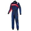 ALPINESTARS KMX 9 V2 S GRAPHIC KART SUIT IN NAVY BLUE AND RED