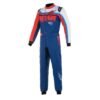 ALPINESTARS KMX 9 V2 S GRAPHIC KART SUIT IN NAVY BLUE, RED AND WHITE