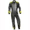 OMP KS 3 ART KART SUIT IN BLACK AND FLURO YELLOW