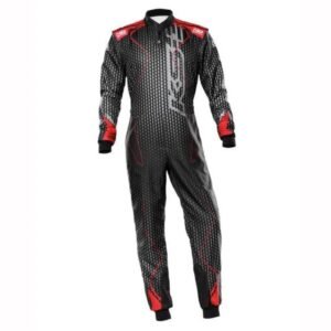 OMP KS 3 ART KART SUIT IN BLACK AND RED