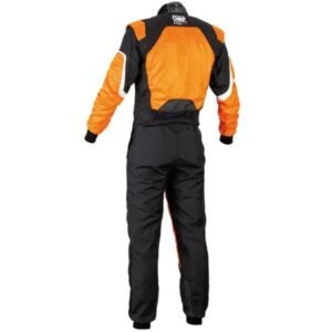 OMP KS 3 KART SUIT IN FLURO ORANGE AND BLACK