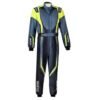 SPARCO PRIME K ADVANCED KART SUIT IN BLACK, GREY AND FLURO YELLOW