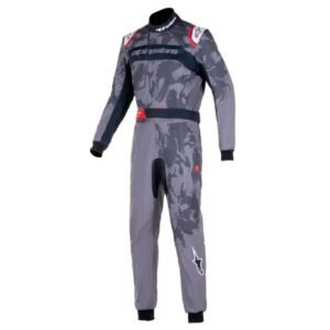 ALPINESTARS KMX 9 V2 GRAPH 5 KART RACING SUIT IN BLACK AND GREY