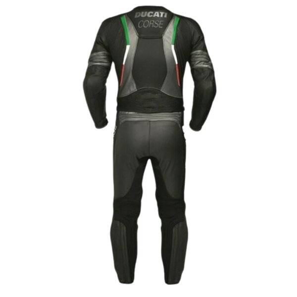 DUCATI BLACK MOTORCYCLE RACE LEATHER SUIT