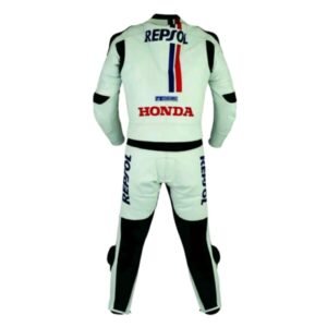 HONDA COWHIDE REPSOL MOTORBIKE LEATHER SUIT