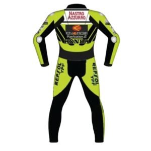 HONDA MOTORBIKE CUSTOM MADE LEATHER RACING SUIT