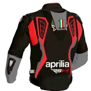 APRILIA MOTORCYCLE RACING LEATHER JACKET