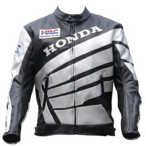 HONDA MOTOR BIKE JACKET IN SILVER