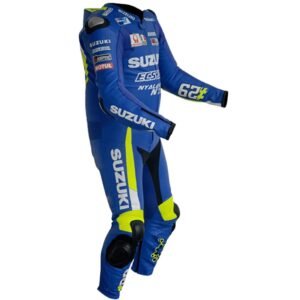 SUZUKI ECSTAR MOTORBIKE RACING LEATHER SUIT MOTORCYCLE SPORTS RIDING & RACING SUIT