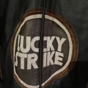 LUCKY STRIKE MOTOR CYCLE JACKET IN BLACK