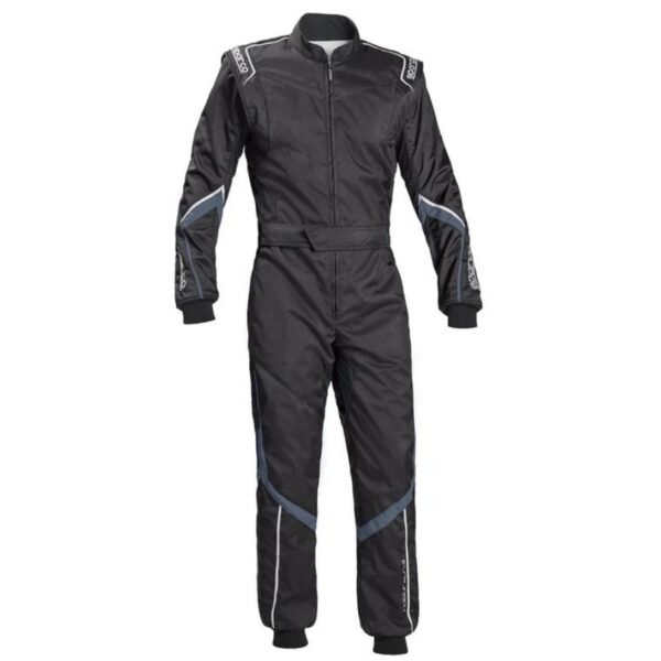 SPARCO ROBUR KS 5 KART RACING SUIT IN BLACK AND GREY