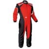 OMP KS 3 YOUTH KART RACING SUIT IN BLACK AND RED