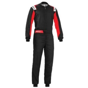 SPARCO ROOKIE KART RACING SUIT IN BLACK AND RED