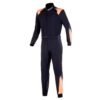 ALPINESTARS KMX 5 V2 KART RACING SUIT IN BLACK, WHITE AND ORANGE