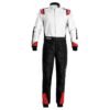 SPARCO X LIGHT KART RACING SUIT IN BLACK, WHITE AND RED