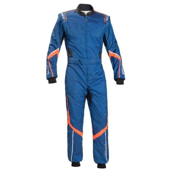 SPARCO ROBUR KS 5 KART RACING SUIT IN BLUE AND YELLOW