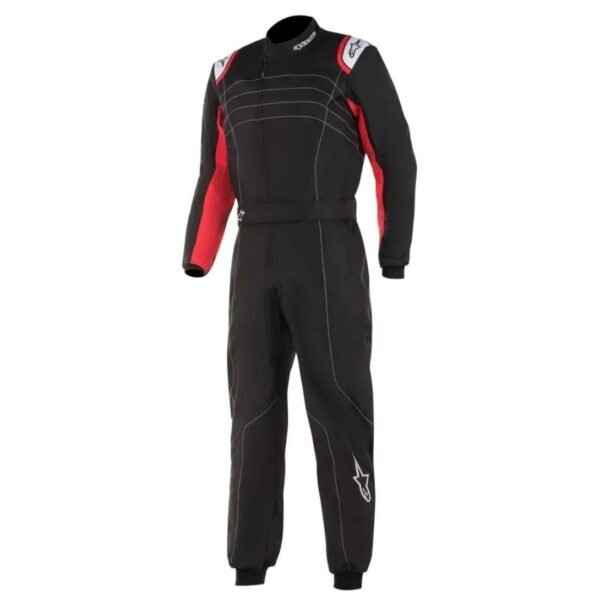 ALPINESTARS KMX 9 V2 ADULT KART SUIT IN BLACK AND RED