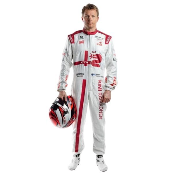 FR1 ALFA ROMEO KIMI RAIKKONEN PRINTED GO KARTING RACE SUIT