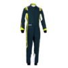 SPARCO THUNDER KART SUIT IN GREY AND YELLOW