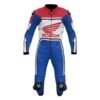 HONDA MOTORCYCLE RIDING LEATHER SUIT BIKER CUSTOM SUIT