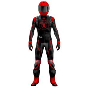 MOTOGP JORGE LORENZO JEREZ TRACK TEST & STREET RACING SUIT BLACK & RED