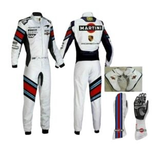 MARTINI GO KART RACE SUIT WITH MATCHING SHOES & GLOVES