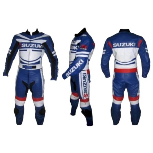 SUZUKI BRANDED MOTORBIKE LEATHER SUIT