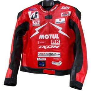 SUZUKI MOTOR CYCLE JACKET IN RED