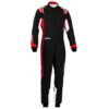 SPARCO THUNDER KART SUIT IN BLACK AND RED